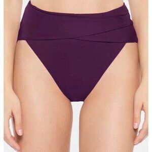 Becca Solid Color-Code Wrap-Front Swim Bottom